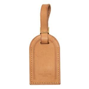 Authentic Louis Vuitton Vachetta Leather Luggage Name Tag WW